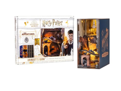 Revell Tiny Adventures Harry Potter Gringotts Bank Magic Miniature World Handmade Bookend Perfect for Collectors and Harry Potter Fans