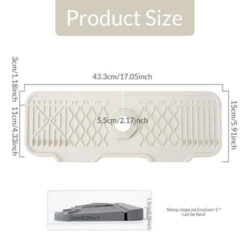 Adiós a las manchas de agua con el protector contra salpicaduras de silicona con drenaje 7