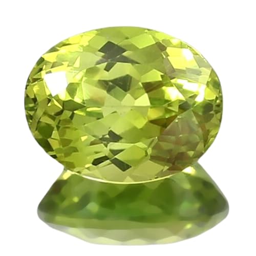 Saphir vert Ceylan 9x7mm facetté en vrac pour création bague et pendentif GH_NAT_09154