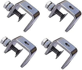 luluxing 4Pcs 304 Stainless Steel C Clamp Tiger Clamp Woodworking Clamp Heavy Duty C-clamp With Wide Jaw Openings