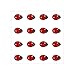 4R Quattroerre.it - 14223 - Adesivo Coccinelle Mini 3D, 16 Pezzi