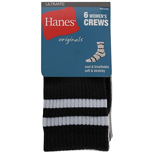 Image of Hanes Ultimate Women's 6-Pack Crew Socks