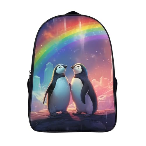 Mochila escolar para niños Penguin en relieve 3D lista para el colegio y los entrenamientos