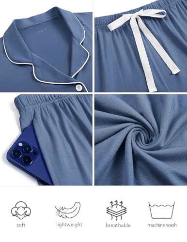 Image of HNG Pajama Sets for Women 2 Piece PJ Sets Short Sleeve Lounge Set Fashion Sleepwear XS-3XL