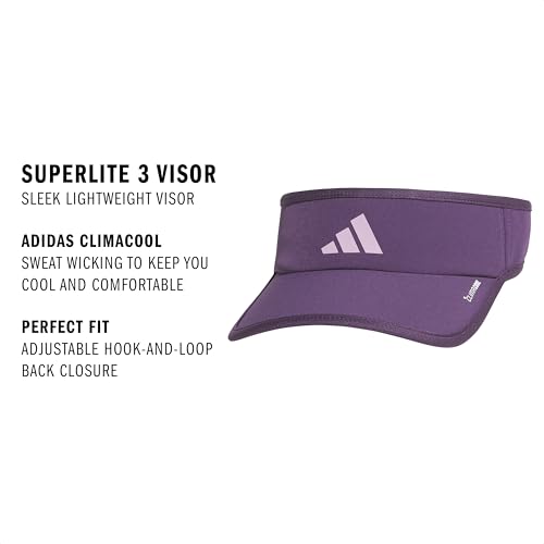 Image of adidas Women's Superlite Visor - Lightweight Moisture-Wicking Running Tennis Hat