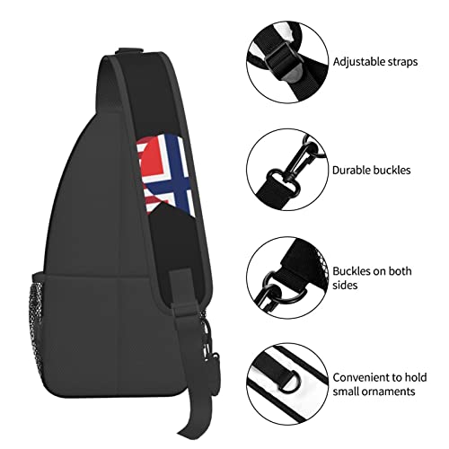 Mochila tipo bandolera unisex con banderas miniatura 6