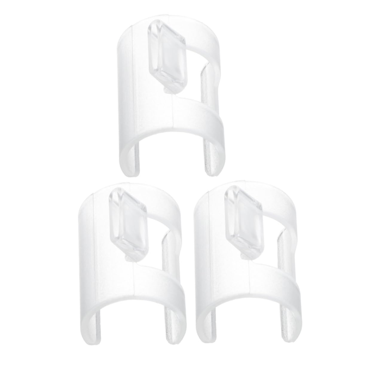 OFFSCH 3pcs Clip On Wind Director Clear Pvc Flute Blowing Nozzle Set Beginners Practice Assist Tool for Chinese Bamboo Flute