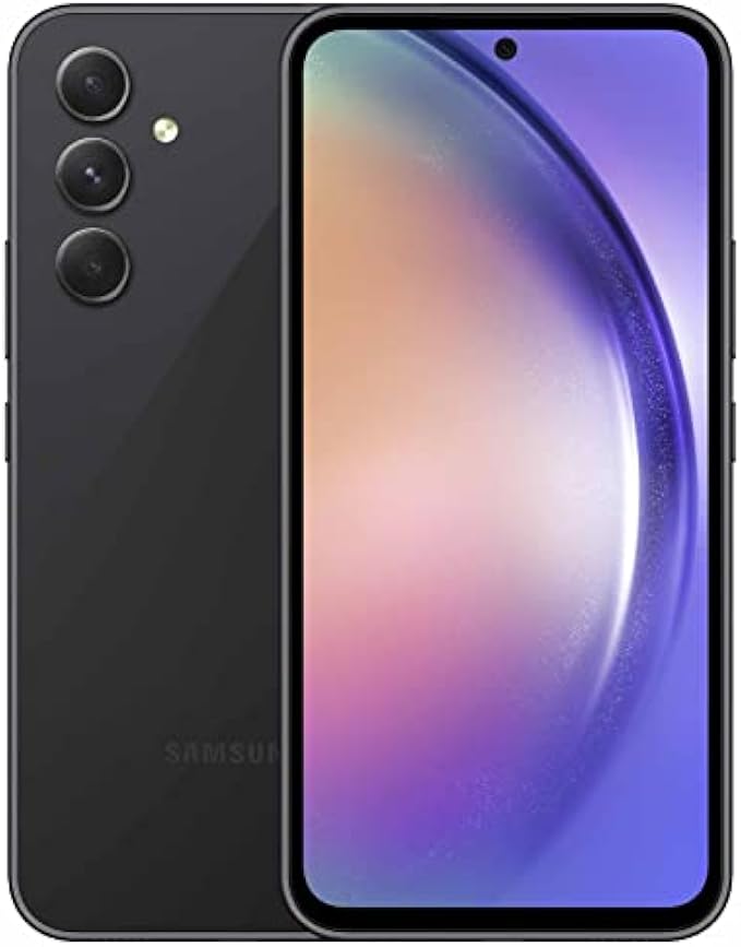 SAMSUNG Galaxy A54 5G A Series Cell Phone, Factory Unlocked Android Smartphone, 128GB w/ 6.4” Fluid Display Screen, Hi Res Camera, Long Battery Life, Refined Design, US Version, 2023, Awesome Black