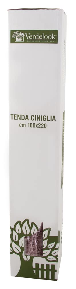 VERDELOOK Cortina de sol Chenilla 100x220 cm, marrón ,hilos: 23