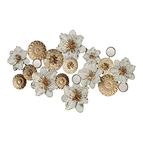 Touch of Class Varenna Floral Blossom Metal Wall Sculpture Cover