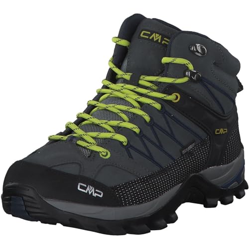CMP RIGEL MID TREKKING SHOES WP, Zapatos de trekking, Hombre, Grey-B.Blue, 40 EU