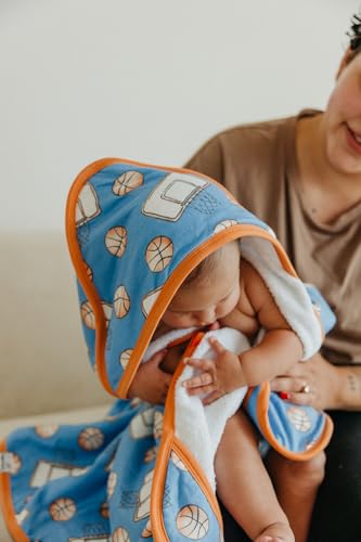 Image of Copper Pearl Hooded Bath Towels Premium Knit /Terry Cloth Baby Towels with Hood, Pockets, and Cool Designs - Great to Gift and Make Bath Time Fun - Baby Bath Towel, Dunk