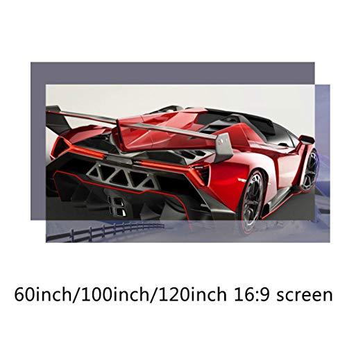 Pantalla para proyector portátil 120 pulgadas 16:9 alta luminosidad miniatura 4