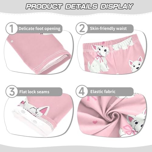 Scottish Terriers Girls Leggings,Workout Leggings for Girls Toddler Athletic Legging Size for 3-10T3