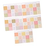 HOMSFOU 5sheets Bible Index Tabs Decorative Colored Stickers for Easy Navigation and Visible Bible Book Labels for Studying Suitable for All Ages Friendly