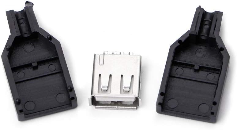 CABLEPELADO Connettore USB di tipo A | Connessione tramite saldatura | 4 pin | USB 2.0 | Tensione nominale 30 V | Femmina