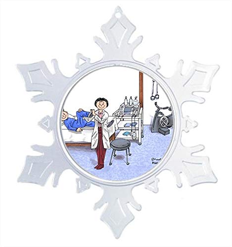 Printedperfection.com Personalized Friendly Folks Cartoon Snowflake Christmas Ornament: Physical Therapist - Female #TOP27