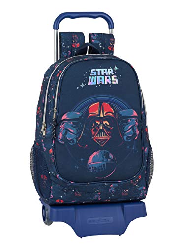 Safta Mochila Escolar con Carro de Star Wars  330x150x430mm  Multicolor
