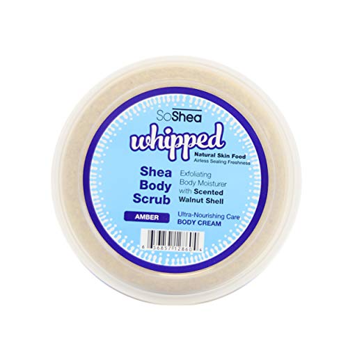 SoShea Whipped African Shea Butter｜For All Hair Textures & Skin Types｜Original Unrefined Raw Shea Butter ｜Premium Quality 13.50oz (Amber)