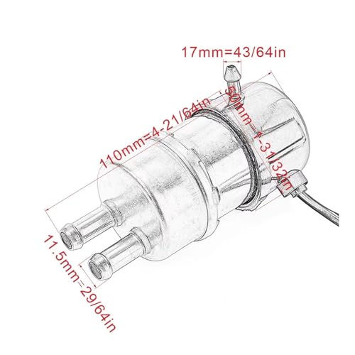 Bomba combustible moto inyección 10mm de alta durabilidad 12V 1A 3