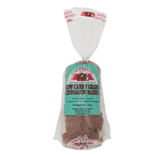 Sami's Locarb Cinnamon Raisin fiber bread 2g net carb keto bread 3 loaves (3)