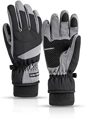 IPENNY Guantes de esquí de invierno para mujer y hombre, guantes cálidos para pantalla táctil, guantes de clima frío, impermeables, resistentes al