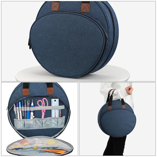 Bolsa de almacenamiento para herramientas de bordado con compartimentos 4