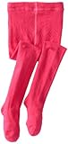 Jefferies Socks Little Girls' Seamless Organic Cotton Tights, Hot Pink, 4-6 Years