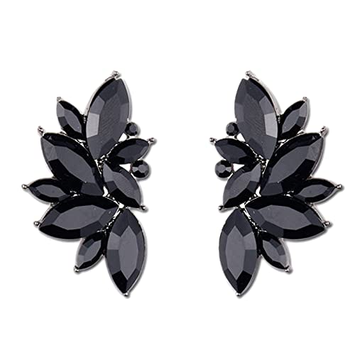 CSIYANJRY99 Glitter Rhinestone Statement Earrings for Women Fashion Bling Colorful Crystal Cluster Drop Dangle Earrings Prom Dress Jewerly