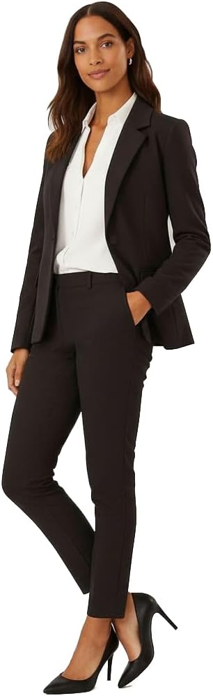 Marycrafts Women’s Two Piece Suits – Business Blazer Pant Suit Set, Professional Work Outfit for Office - Image 2