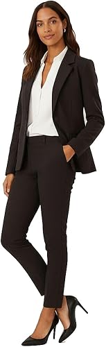 Miniatura 2 de Marycrafts - Conjunto de traje de dos piezas para mujer, pantalón y chaqueta tipo blazer de negocios, atuendo profesional para oficina