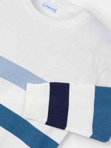 Mayoral Stripes Jumper for Boys Blue3