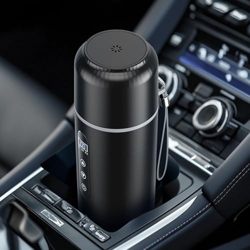 Tetera eléctrica portátil para auto 500ml acero inox miniatura 2