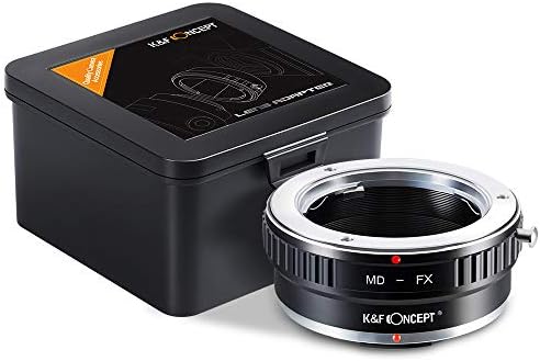 K&F Concept MD Minolta MD MC Rokkor Lens to Fujifilm FX Mount Camera Adapter,MD to FX Lens Adapter for Fuji X-Pro1 X-Pro2 X-E1 X-E2 X-M1 X-A1 X-A2 X-A3 X-A10