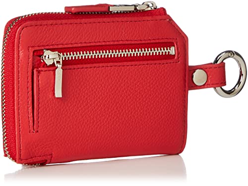 Lacoste Wallet Leather Card Case, Cherry Red #TOP1