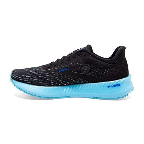 Brooks Women's Hyperion Tempo Road Running Shoe - Black/Iced Aqua/Blue - 5 Medium