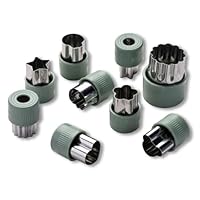 Fackelmann Set 9 Formine Taglia Verdure e Frutta &ndash; Stampini Cucina per Biscotti, Pancake, Impasti e Decorazioni Alimentari per Bambini, Acciaio Inox Antiruggine, Facili da Pulire e Maneggevoli