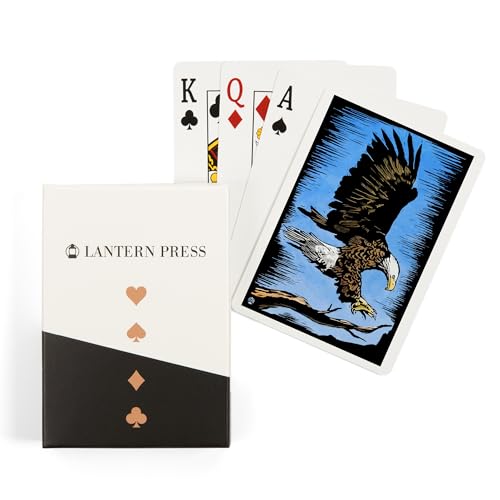Juego de 52 naipes Póker con diseño de águila calva
