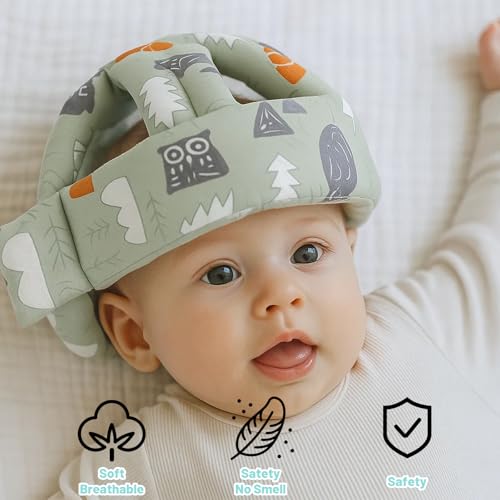 Baby Head Protector, Head Protection for Baby with Gloves, Backpack Head Protector for Crawling and Walking, Adjustable Helmet for 6-24 Months, Lightweight and Breathable Design - Image 3