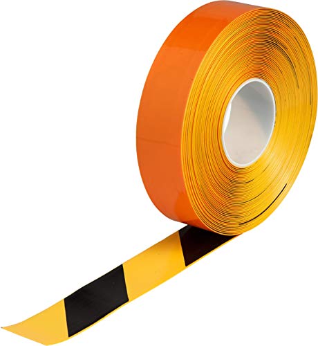 Brady ToughStripe Max Thick Floor Marking Tape - Rugged Facility Floor Marking Tape - 2 in. Width, 100 ft. Length - Black/Yellow