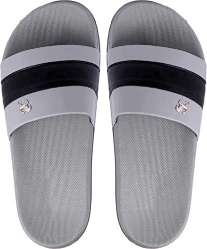 Persome Grey Color Open-Back Slipper For Mens & Boys (PRM-A07GRY-9) (B09P3FYJL5) Amazon Price History, Amazon Price Tracker