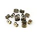 200pcs/lot Earring Studs Butterfly Backs Stopper Scrolls Ear Post for Jewelry Making DIY Blocked Caps Earring Backs Stoppers for DIY Earring Making (Antique Bronze, 4.5mm * 6mm(0.18inch*0.24inch))