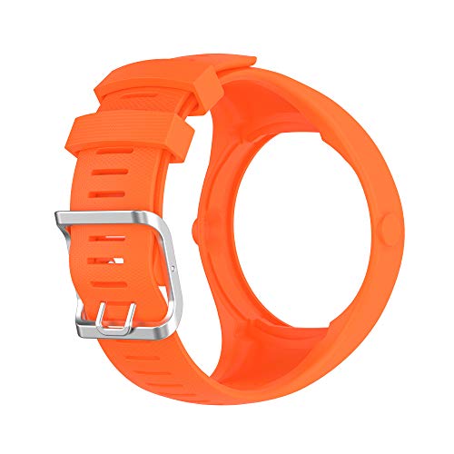 BoLuo Correa para Polar M200,Bandas Correa Repuesto,Correas de Reloj, Silicona Reloj Recambio Ajustable Brazalete Correa Repuesto Strap Wristband para Polar M200 GPS Running Watch (naranja)