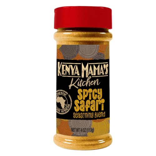 Kenya Mama's Kitchen Spicy Safari Seasoning Blend, All-Natural, Salt-Free, 4 oz
