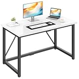 【Amélioration de l'espace de travail】Le bureau pour ordinateur offre une taille de 120 x 50 cm, parfaite pour l'ordinateur ou le travail à domicile. Ses dimensions compactes le rendent idéal pour les petits espaces.