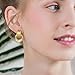 Trendy Chunky Knot Earrings for Women Gold Geometric Big Earrings Elegant Statement Lightweight Hypoallergenic Dangle Drop Fashion Jewelry