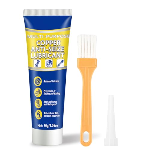 Graisse Cuivrée, Graisse Coulisseau Frein Pour Automobiles, Pour Bougies d'Allumage Et Plaquettes De Frein, Lubrification Efficace, Empêche Le Grippage,...