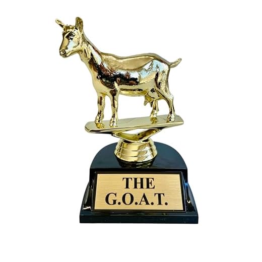The Goat Trophy | G.O.A.T Greatest of All Time Trophy | Funny Recognition Trophy for Boss, Coworkers, Friends | Laser Engraved Appreciation Trophy. The Humble Goat!!