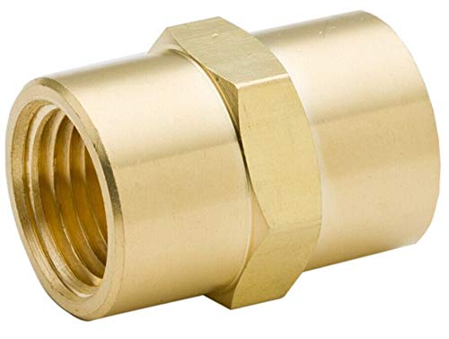 Unión hexagonal de latón con rosca de 3/8 NPT hembra de alta resistencia antiderrames