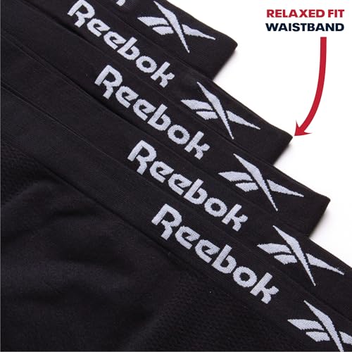 Image of Reebok Womens Bikini Underwear - 5 Pack Soft Stretch Performance Tag Free Briefs Bikini Panties Seamless Underwear for Women